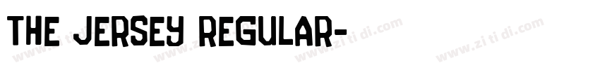 The Jersey Regular字体转换